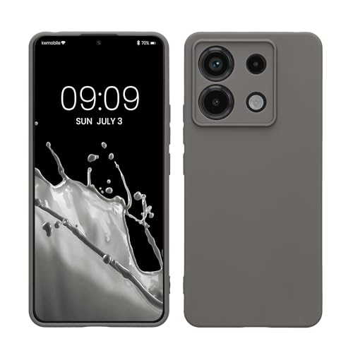 kwmobile Case Compatible with Xiaomi Redmi Note 13 Pro 5G / Poco X6 5G Case - Protective Slim TPU Phone Cover - Soft Matte Finish - Stone Dust - color: Stone Dust, size: Redmi Note 13 Pro 5G / Poco X6 5G
