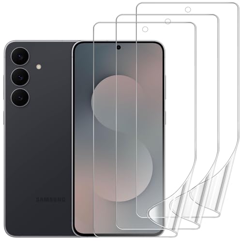 3 Pack Screen Protector Compatible for Samsung Galaxy S25 FE 5G, HD Clear Flexible Soft TPU Hydrogel Film for Samsung Galaxy S25 FE - Support Fingerprint Unlock, High Sensitivity - size: Samsung Galaxy S25 FE