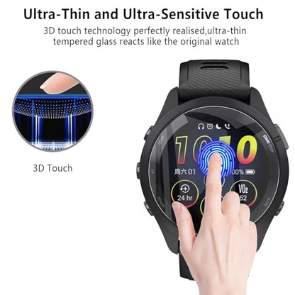 6-Pack for Garmin Forerunner 265 Screen Protector, Soft Flexible TPU Ultra-Thin Self-Healing Bubble-Free Protective Film for Garmin Forerunner 265, HD Clear Case-Friendly - size: Garmin Forerunner 265