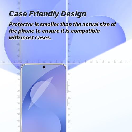 BIGFACE Galaxy S25 FE Tempered Glass Screen Protector + Camera Lens Protector [2 + 2 Pack][Case Friendly][Anti-Scratch][Ultrasonic Fingerprint Unlock] HD Protective Film for Samsung Galaxy S25 FE - size: Galaxy s25 fe(6.7")
