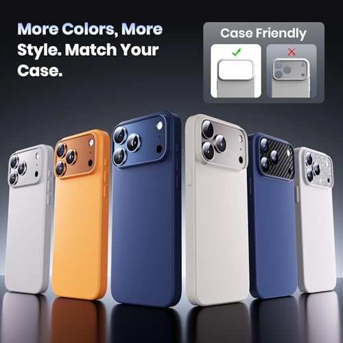 Hoerrye for iPhone 17 Pro Max Camera Lens Protector - 12FT Shatterproof