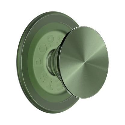 PopSockets Phone Grip for MagSafe, Magnetic Holder- Alum Radial Olive - color: Radial Olive, style: MagSafe