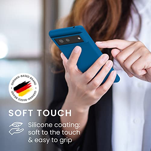 kwmobile Case Compatible with Google Pixel 6 Case - TPU Silicone Phone Cover with Soft Finish - Blue Reef - color: Blue Reef, size: Pixel 6