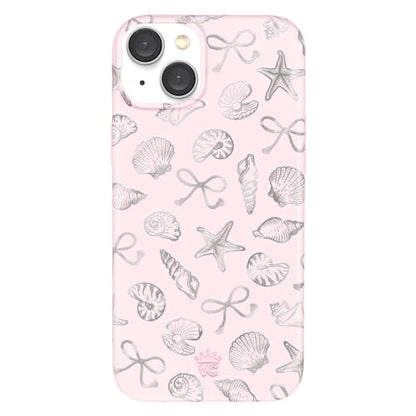 VELVET CAVIAR for iPhone 15 Case - Compatible with MagSafe - 10ft Drop Tested - Protective Summer Cases - Pink Coastal Seashells - color: Pink Coastal Seashells, size: 15