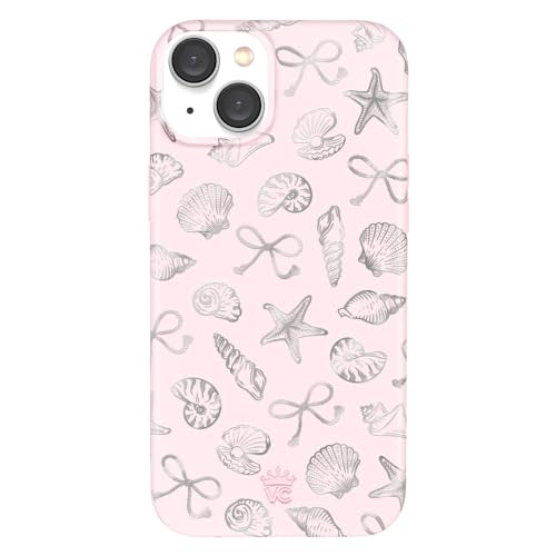 VELVET CAVIAR for iPhone 15 Case - Compatible with MagSafe - 10ft Drop Tested - Protective Summer Cases - Pink Coastal Seashells - color: Pink Coastal Seashells, size: 15