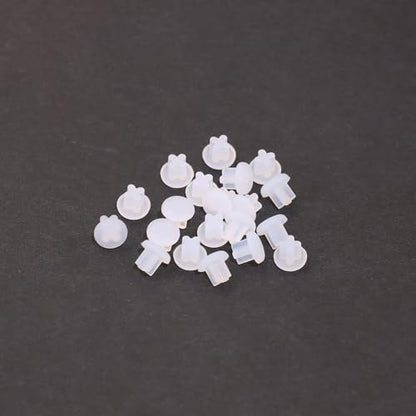 Shapenty 3.5mm Rubber Dust Plugs Caps Protector Anti-Dust Headphone Jack Dust Plugs Cover for Earphone Mobile Phone Laptop Desktop Computer, 20PCS (Clear) - color: Clear