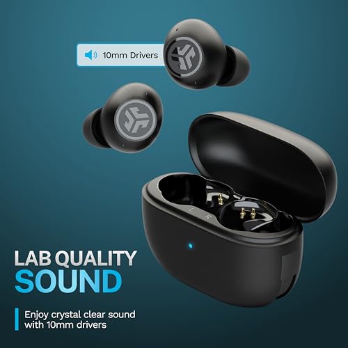 JLab Go Pop ANC True Wireless Earbuds with Dual Connect, Black - color: Black