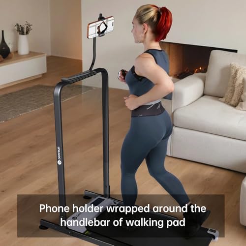 Flexible Phone Holder for Treadmill |Stroller |Wheel |Chair Pole |Stick |Rod |Tube |Shelf | Railing |Cart,35.4" / 90 cm Gooseneck Arm Mount,Compatible with 3.5~7.5" iPhone/LG/Galaxy Smartphone