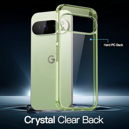 JETech Case for Google Pixel 10/10 Pro, Anti-Yellowing, Jade | Shockproof Protection, Scratch Resistant Hard PC Back, Durable Transparent TPU Bumper - color: Jade, size: Pixel 10/10 Pro