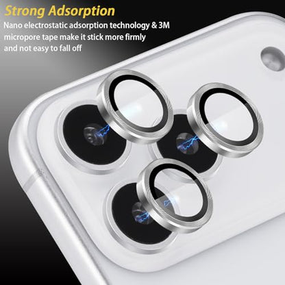 Camera Lens Protector for iPhone 17 Pro/17 Pro Max, Silver - color: Silver