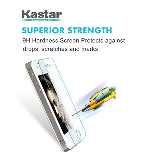 Kastar iPhon 4S/4G/4 Screen Protector (1-PACK), Premium Tempered Crystal Clear Glass Screen Protector for iPhon 4S, iPhon 4G, iPhon 4 AT&T, T-Mobile, Sprint, Verizon Smartphone (1-PACK)
