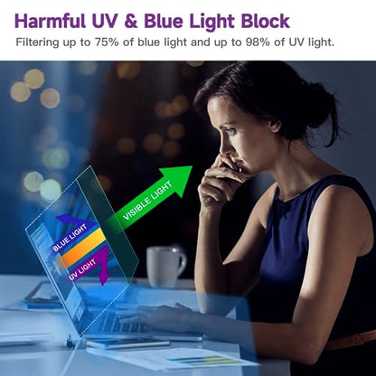 2 Pack 14 Inch Anti Blue Light Screen Protector for HP 14" Laptop/HP Pavilion 14/HP Chromebook 14/HP Stream 14/HP ProBook 14/Acer Chromebook 14/Acer Aspire 14/Acer Chromebook 314|514/Asus Chromebook - size: 14.6 inch