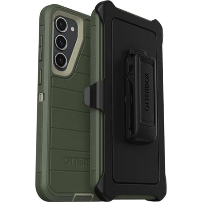 OtterBox Galaxy S23 Plus (Only) - Defender Series Case - Lichen the Trek, Rugged & Durable - with Port Protection - Holster Clip Includes - Microbial Defense Protection - Non-Retail Packaging - color: Lichen the Trek (Green)