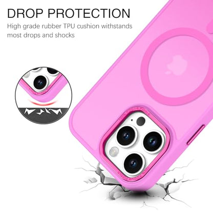 BENTOBEN Magnetic for iPhone 16 Pro Max Case,(Compatible with MagSafe) (Military Grade Drop Protection) Slim Translucent Matte Shockproof with Anti-Fingerprint Phone Case 6.9",Fruit Purple - color: Fruit Purple