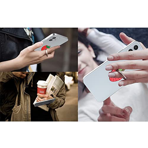 Bonoma Phone Ring Stand Holder,3-Pack 360 Degree Rotation Strawberry - color: Strawberry-3