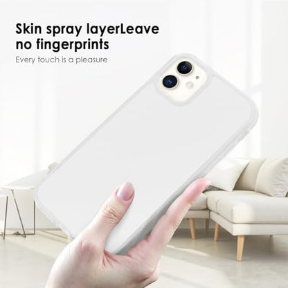 TENOC Phone Case Compatible with iPhone 11, Frosted Case Translucent Protective Bumper Matte Hard Back Cover for 6.1 Inch - color: Translucent, size: iPhone 11