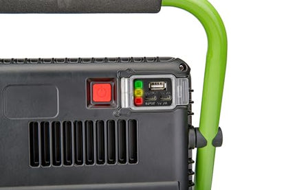 POWERSMITH Rechargeable Work Light 3000 Lumens with Foldable Base, USB Port for Charging Mobile Devices and All Metal Housing with Stand PWLR030FM - size: 3000 Lumens
