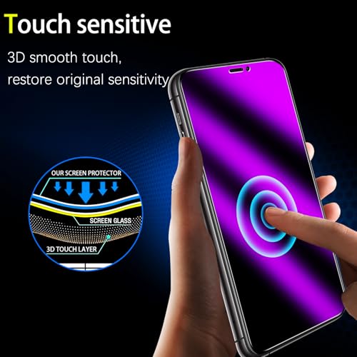 MAYtobe 2-Pack Privacy Screen Protector for iPhone 11 Pro, iPhone XS, X - size: iPhone 11 Pro,XS,X(Purple)