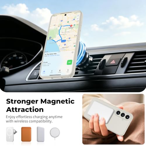 zapica Magnetic for Samsung Galaxy S26 FE Case/S25 FE Case, Creamy White - color: Creamy White, size: Samsung Galaxy S26 FE/S25 FE 6.7''