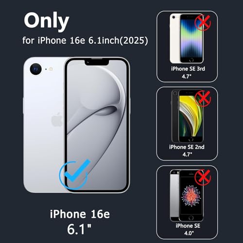 Battery Case for iPhone 16e/17e, 10000mAh Portable Protective Wireless Charging Case Support Carplay Compatible with iPhone 16e /17e (6.1 inches) Rechargeable Extended Battery Charger Cover (Black) - size: iPhone 16e