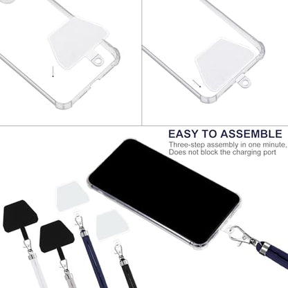 Weewooday 4 Pcs Phone Lanyard Crossbody Phone Strap, Neutral Color Series - color: Neutral Color Series