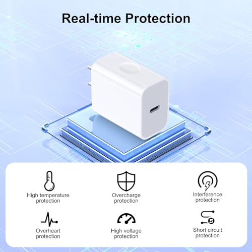USB C Charger Block Fast Charging Box for iPhone 18 17 16 15 14 13 Pro Max - color: White-1