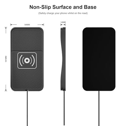 Wireless car Charger Charging pad 15W Fast Wireless Phone Charger Non Slip FastCharger for car Cell Phone Cordless Charging mat Compatible with iPhone 16/15/14/13/12 Pro Max,Samsung S23 S22 S20(S13)