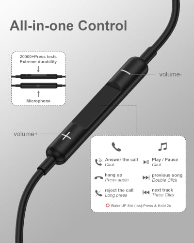 Samsung Earbuds Wired, 3.5mm Headphones with Mic, in-Ear Ear Buds for Apple - color: BLACK 3.5MM Earbuds