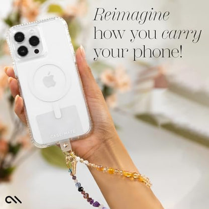 Case-Mate Phone Charm Wrist Strap with Beaded Crystals - Boho Crystal | Detachable Anti-Theft Phone Strap - Hands-Free iPhone Wrist Strap for Women - Phone Chain Wristlet for Galaxy, Pixel & More - color: Boho Crystal
