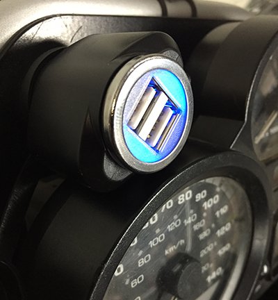 Cliff Top 3.3A Hella DIN Dual USB Charger Compatible with BMW Motorcycles