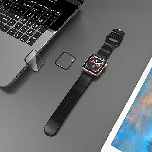 [2 Pack Tempered Glass Screen Protector for Apple Watch SE 3 /SE 2 Series 6//5/4 40mm, 3D Full Coverage [Easy Installation Frame] Waterproof Bubble-Free HD Clear Film for iWatch 40mm - size: 40mm