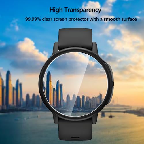 5 Pack Tempered Glass for Garmin (Bounce 2) Screen Protector,9H Hardness,Ultra Resistant,Anti-Fingerprints,No Bubbles,HD-Clear,Full Coverage Watch Film for Garmin (Bounce 2) [Easy Install] - color: Garmin (Bounce 2)