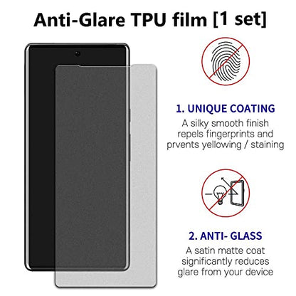 [2SET 9PCS] [Self Healing Film 1set] [Anti Glare Film 1set] [3D Carving Lens Protector] Galaxy Z Fold 4 5G 2022 Screen Protector with Hinge Protector Clear Matte screen protector Scratch Resistant HD Clear Case Friendly [Perfect Fit for foldable Screen] F