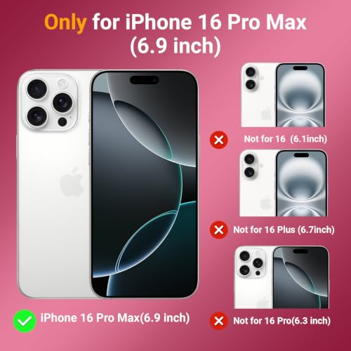 jaroco Magnetic for iPhone 16 Pro Max Case Heavy Duty Rugged Dual-Layer Pink - color: Pink, size: iPhone 16 Pro Max