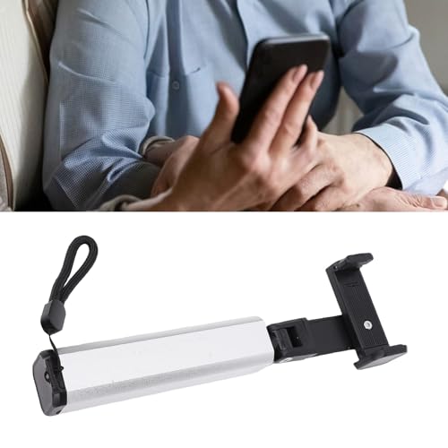 Yunseity Phone Holder, Foldable 360° Adjustable Clamp Clip Mount Cell Phone Stand for Desk Pole Table, Pipe, Pen, Treadmill, Pole Mounted Desk Stand for Table Bedside (Silver) - color: Silver