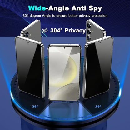 2 Pack for Samsung Galaxy S24 Plus Privacy Screen Protector - size: Galaxy S24 Plus