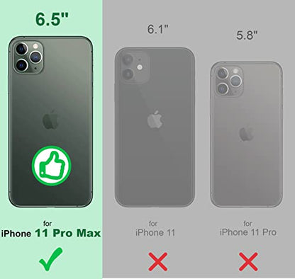 Shields Up for iPhone 11 Pro Max Case with Card Holder Stand, 6.5", Clear - color: Clear, size: iPhone 11 Pro Max