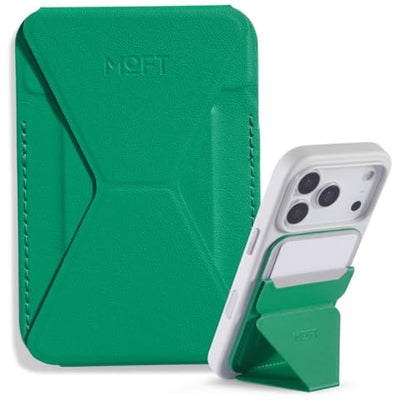 MOFT Magnetic Wallet Stand Compatible with iPhone 17/16/15/14/13/12 Series, Angle Adjustment Magsafe Compatible MOVAS Phone Stand, Oz Green - color: Oz Green, size: Standard