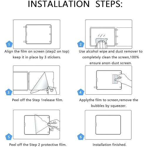ENTRONIX Clear Screen Protector Compatible with iPad Pro 5/4 / 3 Gen 12.9 Inches, Tempered Glass Scratch-Resistant Anti-Drop Protection & Case Friendly, Easy to Install, 3-Pack