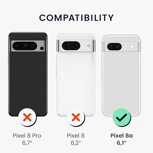 kwmobile Case Compatible with Google Pixel 8a Case - Protective Slim TPU Phone Cover - Soft Matte Finish - Rhubarb Red - color: Rhubarb Red