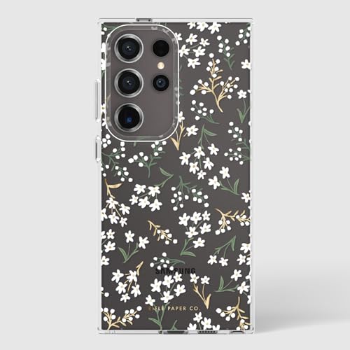 Rifle Paper Co. Samsung Galaxy S24 Ultra Case for Women [6.8"] [12ft Drop Protection] [Wireless Charging] Floral Print Phone Case for Samsung Galaxy S24 Ultra, Anti-Scratch, Shockproof - Petite Fleurs - color: Petite Fleurs