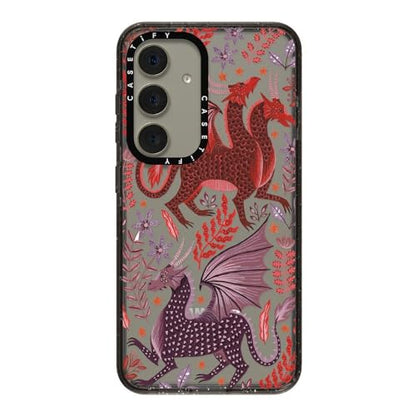 CASETiFY for Galaxy S24 Case - Impact | 8.2 ft. 4x Military Grade Drop Protection | Red Dragon Mythical Magic | Black - color: Red Dragon Mythical Magic, size: Galaxy S24 (6.2")