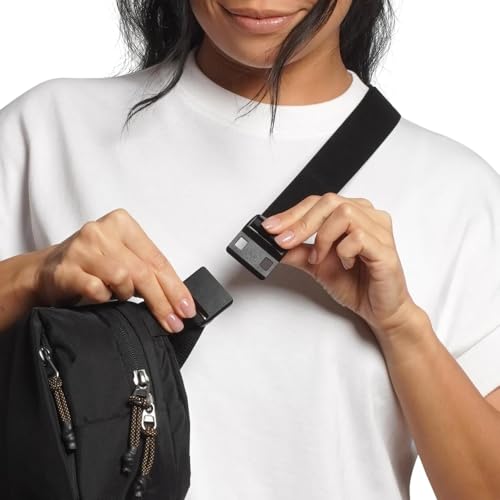 Allett Daily Sling Bag for Men & Women, Water-Resistant Nylon Crossbody - color: Black