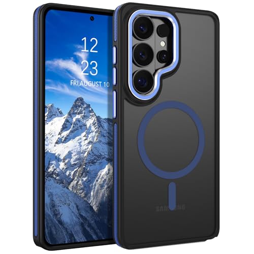 GUAGUA Magnetic for Samsung Galaxy S26 Ultra Case, [Compatible with MagSafe][Military Grade Shockproof] Slim Translucent Matte Phone Case for Galaxy S26 Ultra, Blue - color: Blue, size: for Samsung Galaxy S26 Ultra