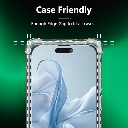 Pokolan Privacy Screen Protector for iPhone 15 Privacy Tempered Glass Film - size: iPhone 15