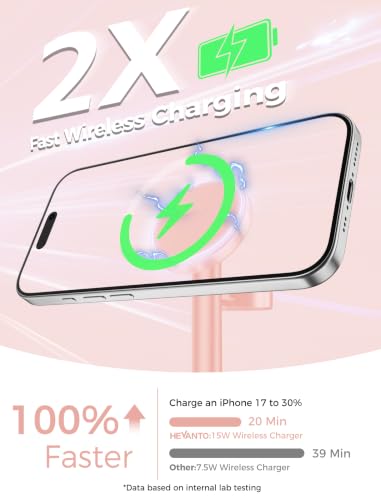 Mag-Safe Charger 3 in 1 Charging Station for iPhone Apple Watch AirPods - color: Pink, size: 15W