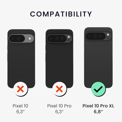 kalibri Aramid Fiber Case Compatible with Google Pixel 10 Pro XL - Case Super Slim Strong Protective Phone Cover - Black Matte - size: Pixel 10 Pro XL