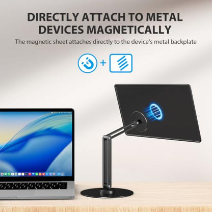 UPERFECT Magnetic VESA Stand, Adjustable Aluminum Arm for Portable Monitor - size: 19"