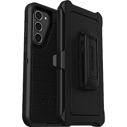 OtterBox Galaxy S23+ (Only) - Defender Series Case - Black, Rugged & Durable - with Port Protection - Includes Holster Clip Kickstand - Microbial Defense Protection - Non-Retail Packaging - color: Black