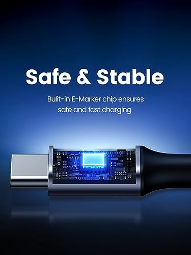 UGREEN 100W Right Angle USB C Cable, Fast Charging Cable, 3.3ft - size: 3.3 ft